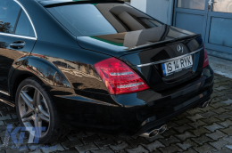 Rear Bumper suitable for Mercedes S-Class W221 (2005-2013) with PDC S65 Design-image-6088482