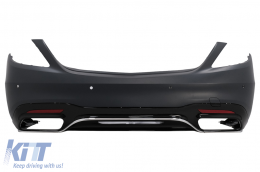 Rear Bumper suitable for Mercedes S-Class W222 Facelift (07.2017-08.2020) Sedan