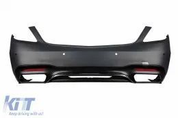 image-65-Rear Bumper suitable for Mercedes S-Class W222 (2013-2020) S65 Design