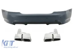 image-48-Rear Bumper suitable for Mercedes W221 S-Class (2005-2010) Design with Exhaust Muffler Tips
