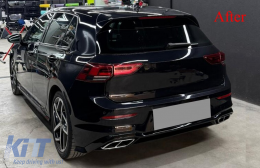 Rear Bumper suitable for VW Golf 8 VIII Hatchback Mk8 MQB (2020-2023) R Line Design-image-6127239