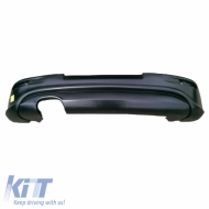 Rear Bumper suitable for VW Golf V (5) 03-08 R32 Look with Left Exhausts Glossy Black from ABS Plastic 1pc