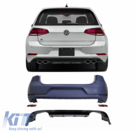 Rear Bumper suitable for VW Golf VII (7) 13-19 Upgrade to R 7.5 Look 17-19