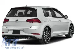 Rear Bumper suitable for VW Golf VII (7) 13-19 Upgrade to R 7.5 Look 17-19-image-6327975