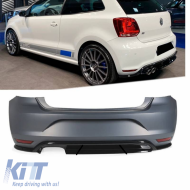 Rear Bumper suitable for VW Polo 6R 09-17 WRC Look