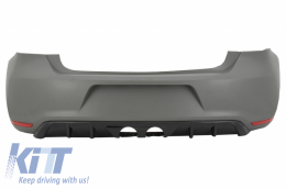 Rear Bumper suitable for VW Polo 6R (2009-2018) R400 Design Without PDC - RBVWPO6RRL