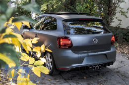 Rear Bumper suitable for VW Polo 6R (2009-2018) R400 Design Without PDC-image-6053382
