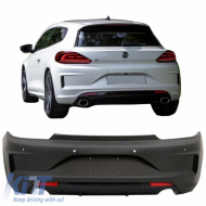 Rear Bumper suitable for VW Scirocco 14-17 Facelift R20 Look