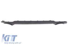 Rear Bumper Twin Single Outlet Diffuser suitable for MERCEDES C-Class W204 (2011-2014) C350 Style Sport Line-image-6010604