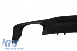 Rear Bumper Twin Single Outlet Diffuser suitable for MERCEDES C-Class W204 (2011-2014) C350 Style Sport Line-image-6010607