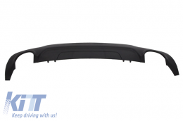 Rear Bumper Twin Single Outlet Diffuser suitable for MERCEDES C-Class W204 (2011-2014) C350 Style Sport Line