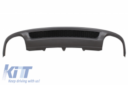 Rear Bumper Valance Air Diffuser suitable for Audi A4 B8 Facelift Limousine Avant (2012-2015) S-Line Design only Standard Bumper - RDAUA4B8S4FN