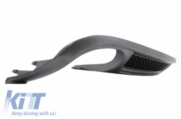 Rear Bumper Valance Air Diffuser suitable for Audi A4 B8 Pre Facelift Limousine Avant (2008-2011) with Exhaust Muffler Tips Tail Pipes S-Line Design only Standard Bumper-image-6056380