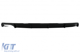 Rear Bumper Valance Air Diffuser suitable for Skoda Octavia II (2004-2009) Piano Black