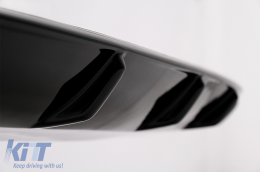 Rear Bumper Valance Air Diffuser suitable for Skoda Octavia II (2004-2009) Piano Black-image-6089812