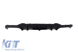 Rear Bumper Valance Air Diffuser with Exhaust Muffler Tips suitable for MERCEDES C-class W204 C204 AMG Sport Line (2012-2014) Limousine Coupe-image-6005261