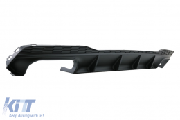 Rear Bumper Valance Diffuser and Exhaust Tips suitable for Audi A7 4K8 S-line (2018-Up) S7 RS7 Design-image-6069217