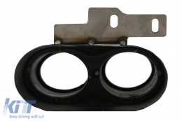 Rear Bumper Valance Diffuser and Exhaust Tips suitable for Audi A7 4K8 S-line (2018-Up) S7 RS7 Design-image-6069228