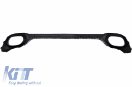 Rear Bumper Valance Diffuser and Square Exhaust Tips suitable for BMW X6 F16 V8 Design M-Tech Style-image-6048661
