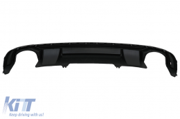 Rear Bumper Valance Diffuser Exhaust Muffler Tips suitable for Audi A4 B9 8W (2016-2018) Sedan Avant for S Line Bumper-image-6097221