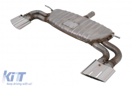Rear Bumper Valance Diffuser suitable for Audi A3 8V Hatchback Sportback (2012-2015) with Complete Exhaust System S3 Design-image-6004032