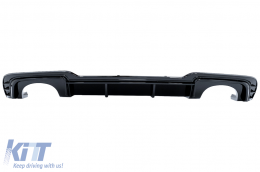 image-1-Rear Bumper Valance Diffuser suitable for Audi A3 8V Facelift (2016-2019) Hatchback Sportback RS3 Design only S-line Bumper Piano Black