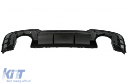 Rear Bumper Valance Diffuser suitable for Audi A3 8V Facelift (2016-2019) Hatchback Sportback RS3 Design only S-line Bumper Piano Black-image-6084746