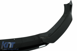 Rear Bumper Valance Diffuser suitable for Audi A3 8V Facelift (2017-2019) with Front Bumper Add-On Spoiler Lip Hatchback Sportback RS3 Design only S-line Bumper Piano Black-image-6084998