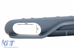 Rear Bumper Valance Diffuser Suitable for Audi A4 B8 Sedan Pre Facelift (2007-2012)-image-6069735