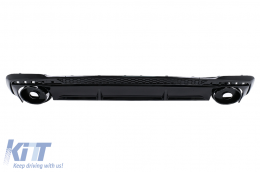 Rear Bumper Valance Diffuser suitable for Audi A4 B9 8W Facelift (2020-) only S-line RS Design