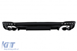 Rear Bumper Valance Diffuser suitable for Audi A4 B9 8W Facelift (2020-) only S-line RS Design