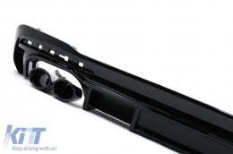 Rear Bumper Valance Diffuser suitable for Audi A4 B9 8W Facelift (2020-) only S-line RS Design-image-6086976