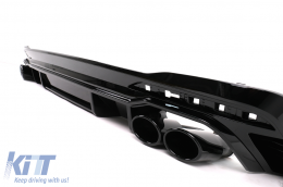 Rear Bumper Valance Diffuser suitable for Audi A4 B9 8W Facelift (2020-) only S-line RS Design-image-6086977