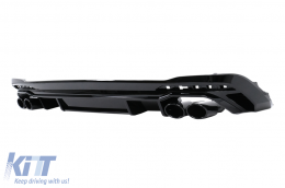 Rear Bumper Valance Diffuser suitable for Audi A4 B9 8W Facelift (2020-) only S-line RS Design-image-6086978