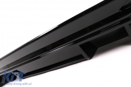 Rear Bumper Valance Diffuser suitable for Audi A4 B9 8W Facelift (2020-) only S-line RS Design-image-6086979