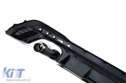 Rear Bumper Valance Diffuser suitable for Audi A4 B9 8W Facelift (2020-) only S-line RS Design-image-6086981
