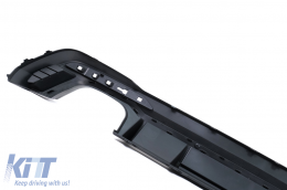 Rear Bumper Valance Diffuser suitable for Audi A4 B9 8W Facelift (2020-) only S-line RS Design-image-6086983