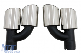 Rear Bumper Valance Diffuser suitable for Audi A4 B9 8W Facelift (2020-up) only S-line Black-image-6092768