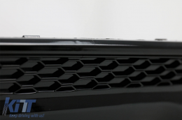 Rear Bumper Valance Diffuser suitable for Audi A4 B9 8W Facelift (2020-up) only S-line Black-image-6092774