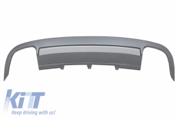 Rear Bumper Valance Diffuser suitable for Audi A5 8T 4D Sportback Standard Non Facelift (2007-2011) S5 Design - RDAUA58TS54D