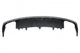 Rear Bumper Valance Diffuser suitable for Audi A6 4G Facelift (2015-2018) Sedan Limousine with Exhaust Muffler Tips S6 Design-image-6033953