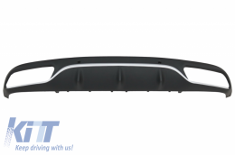 Rear Bumper Valance Diffuser suitable for Mercedes C-Class C205 A205 Coupe Cabriolet (2014-2019) C63 Design - RDMBC205C63