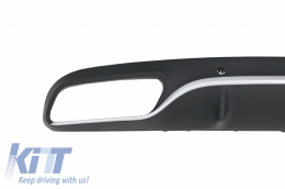 Rear Bumper Valance Diffuser suitable for Mercedes C-Class C205 A205 Coupe Cabriolet (2014-2019) C63 Design-image-6032862
