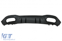 Rear Bumper Valance Diffuser suitable for Mercedes A-Class W177 Hatchback (2018-Up) Chrome Exhaust Muffler Tips-image-6070803