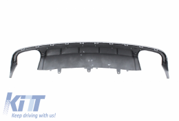 Rear Bumper Valance Diffuser with Exhaust Muffler Tips suitable for Audi A6 4G Facelift (2015-2018) Sedan Limousine S6 Design-image-6047631