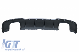 Rear Bumper Valance Diffuser with Exhaust System suitable for Audi A3 8V Facelift Hatchback Sportback (2016-2019) S-Line Bumper S3 Design-image-6077649