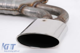 Rear Bumper Valance Diffuser with Exhaust System suitable for Audi A3 8V Facelift Hatchback Sportback (2016-2019) Standard Bumper (SE) S3 Design-image-6077748