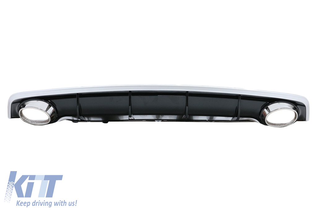 Hátsó lökhárító sárvédő befúvó kipufogóvégekkel, Audi A7 4G Facelift (2015-től felfelé) RS7 Design csak S7 S-Line számára