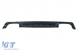 Rear Bumper Valance Diffuser with Exhaust Tips suitable for Audi A6 C8 4K Avant Sedan (2018-up) S6 Design-image-6076093