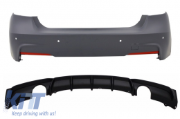image-40-Rear Bumper with Air Diffuser Valance Double Outlet suitable for BMW 3'er F30 (2011-up) M-Performance Design